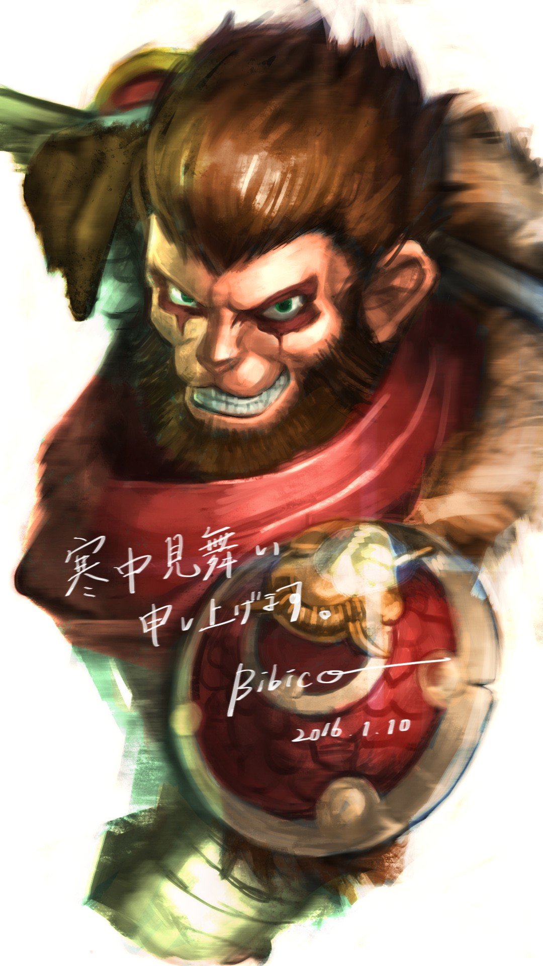 Wukong by bibico HD Wallpaper Fan Art Artwork League of Legends lol