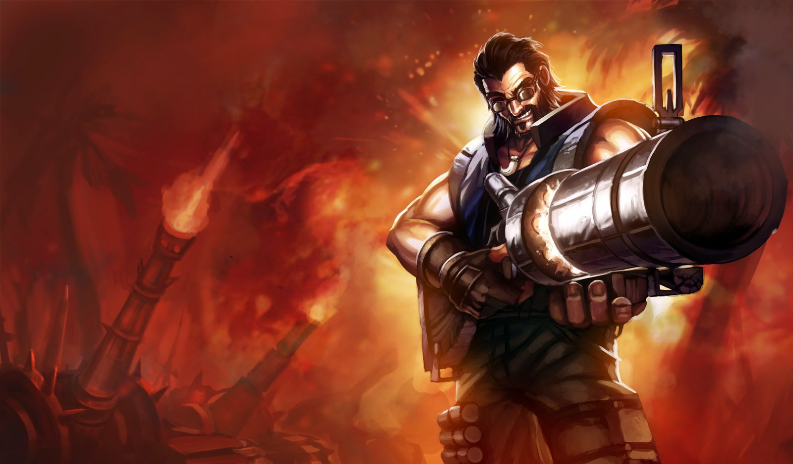 Hired Gun Graves Splash Art HD 4k 6k Wallpaper Background Official Art Artwork League of Legends lol