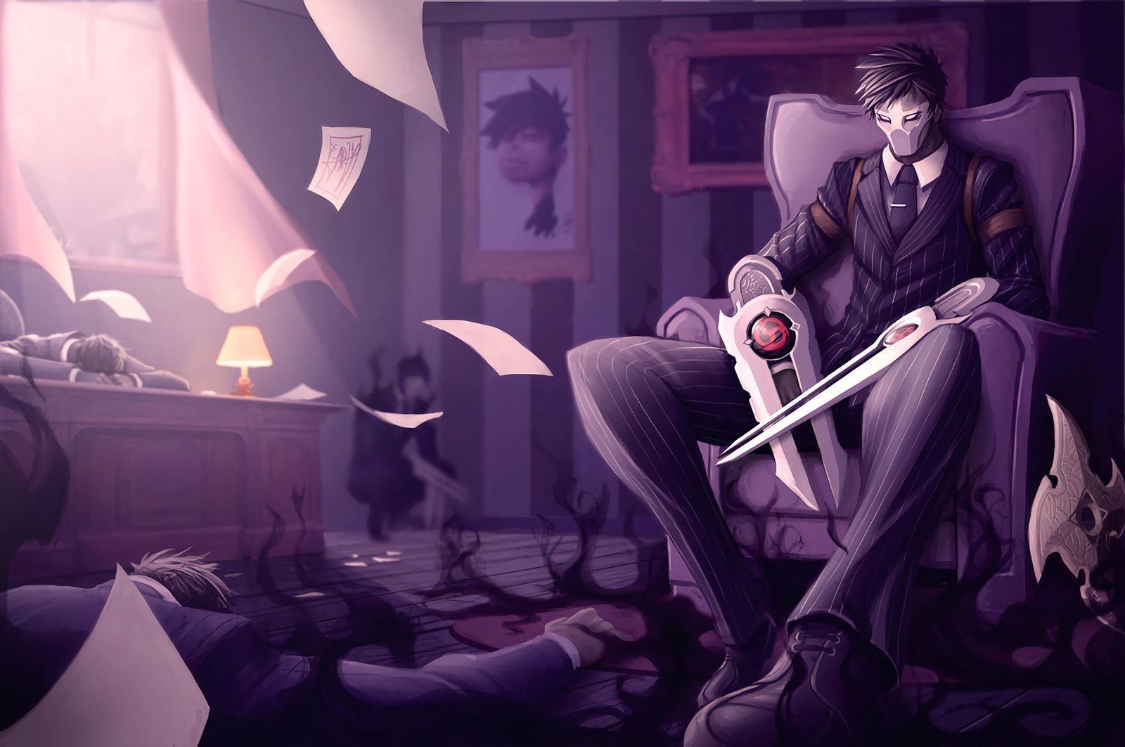 Hitman Zed by Gary-Vanaka League of Legends Artwork Wallpaper lol