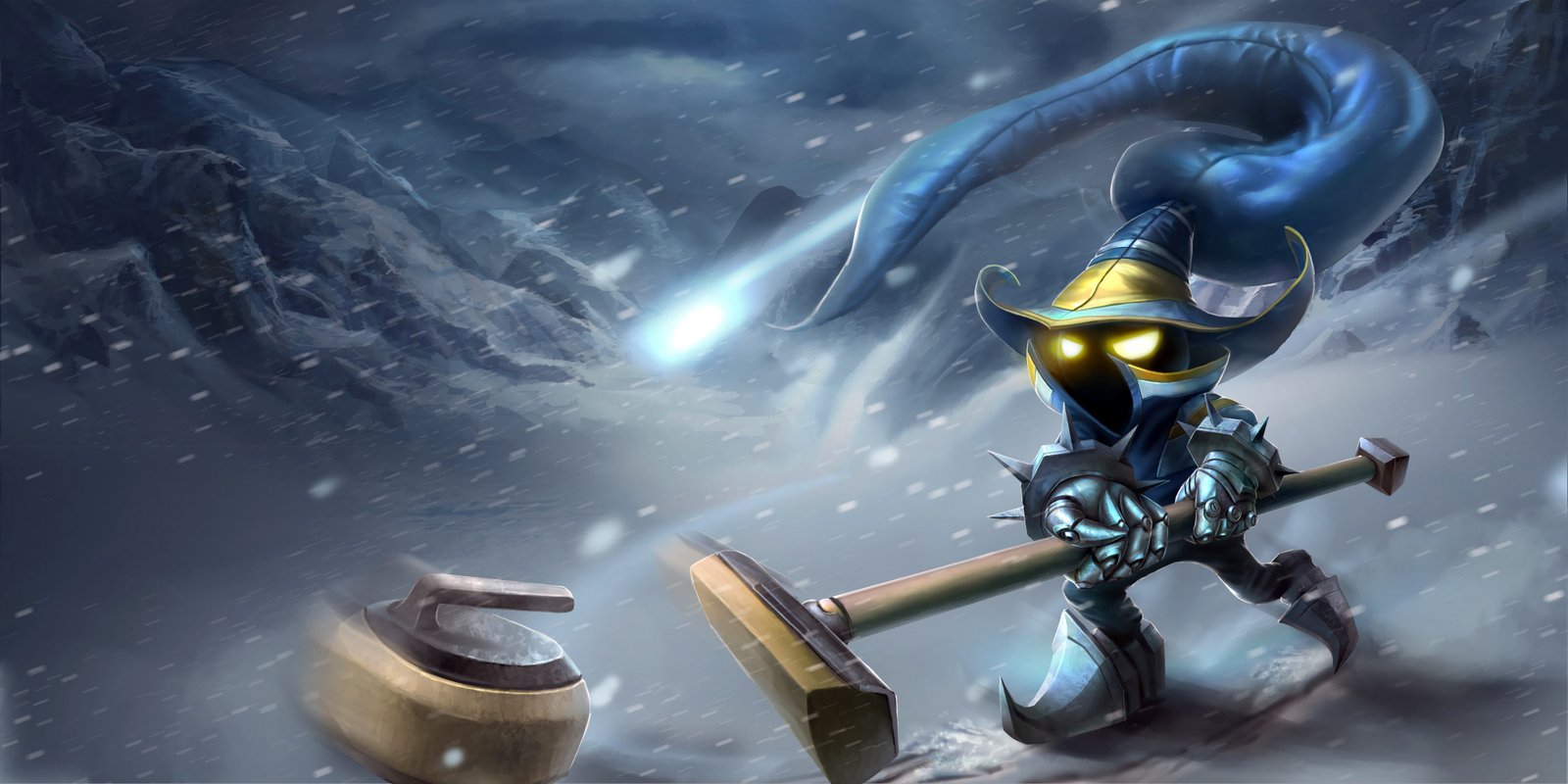 Curling Veigar | Wallpapers & Fan Arts | League Of Legends | LoL Stats