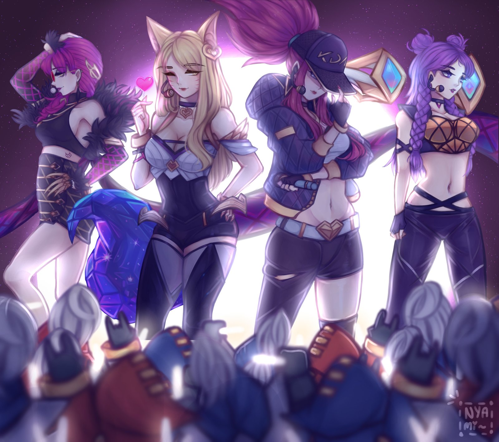 K DA Ahri Evelynn Akali KaiSa Wallpapers Fan Arts League Of Legends LoL Stats