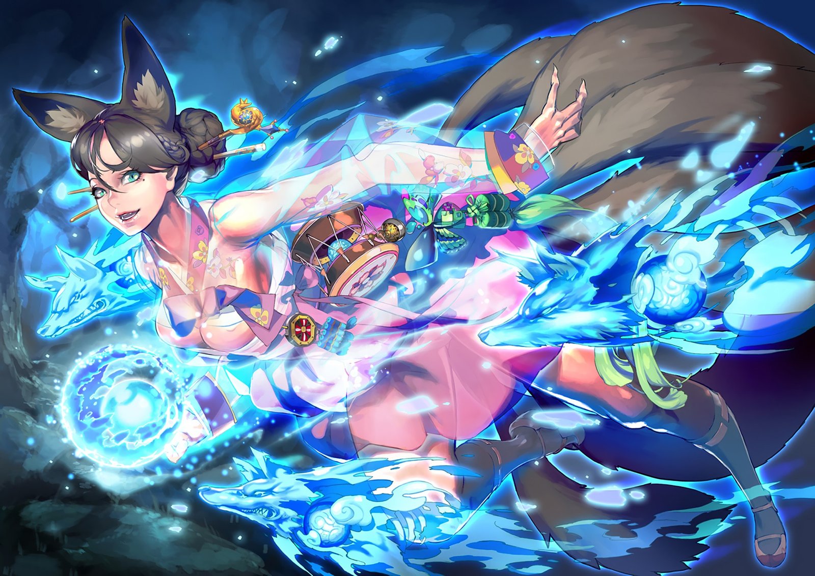 Ahri by LucyL League of Legends Artwork Wallpaper lol