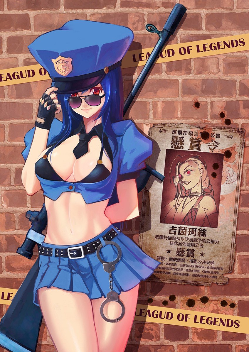 Officer Caitlyn by 點點 HD Wallpaper Artwork Fan Art League of Legends lol