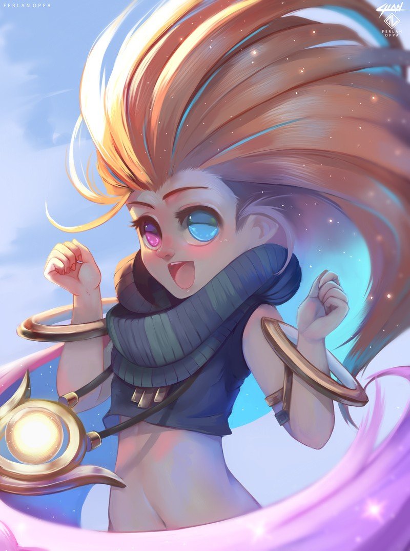 Zoe by FerlanOppa HD Wallpaper Background Fan Art Artwork League of Legends lol