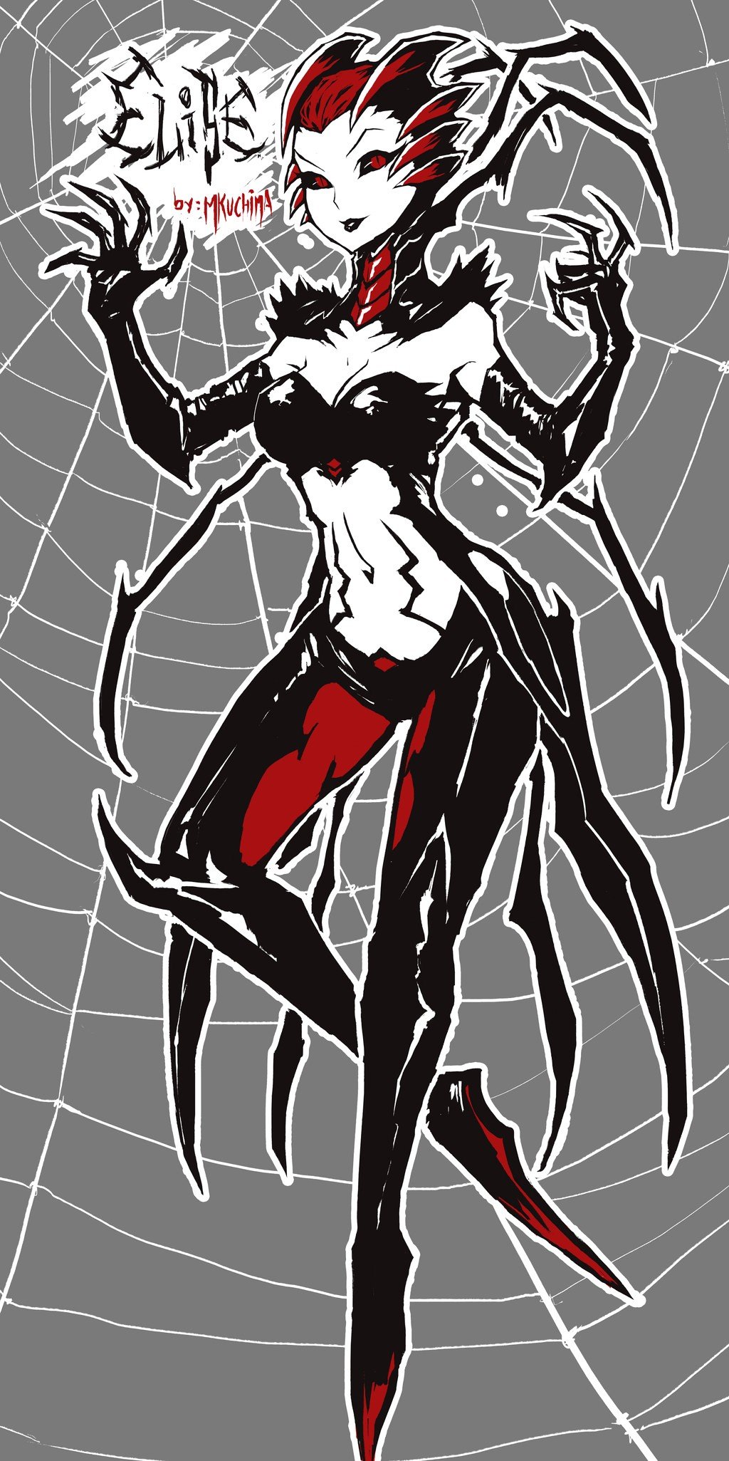 Elise by Mkuchima HD Wallpaper Fan Art Artwork League of Legends lol