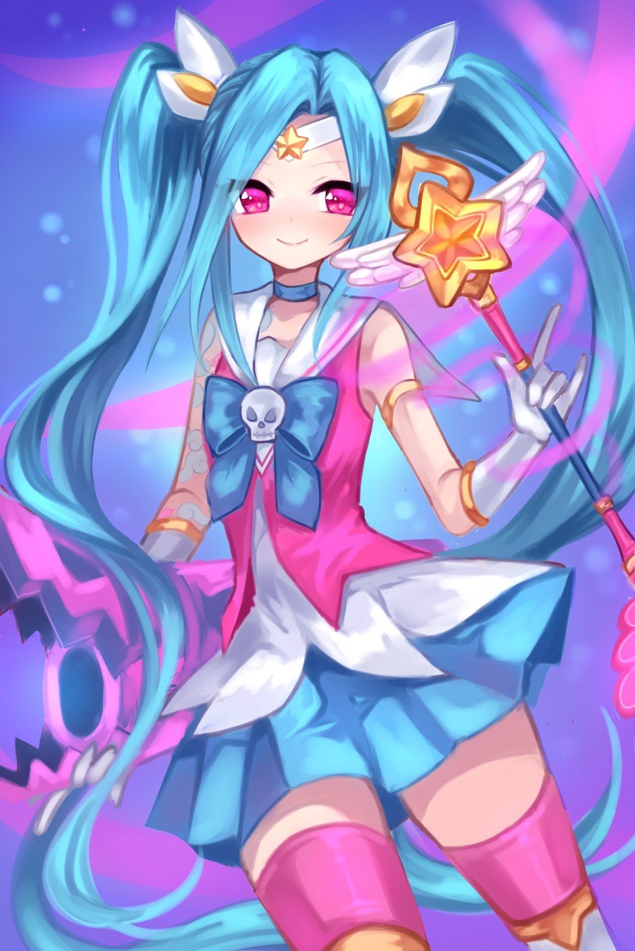 Star Guardian Jinx by shouu-kun HD Wallpaper Fan Art Artwork League of Legends lol