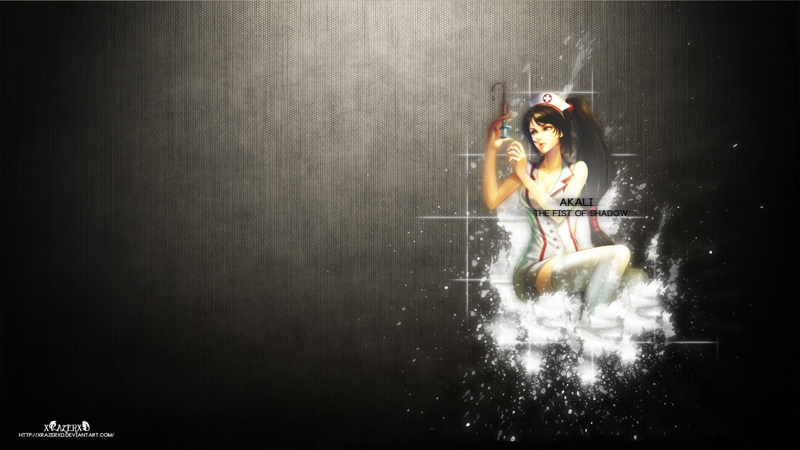 Nurse Akali by xRazerxD League of Legends Artwork Wallpaper lol