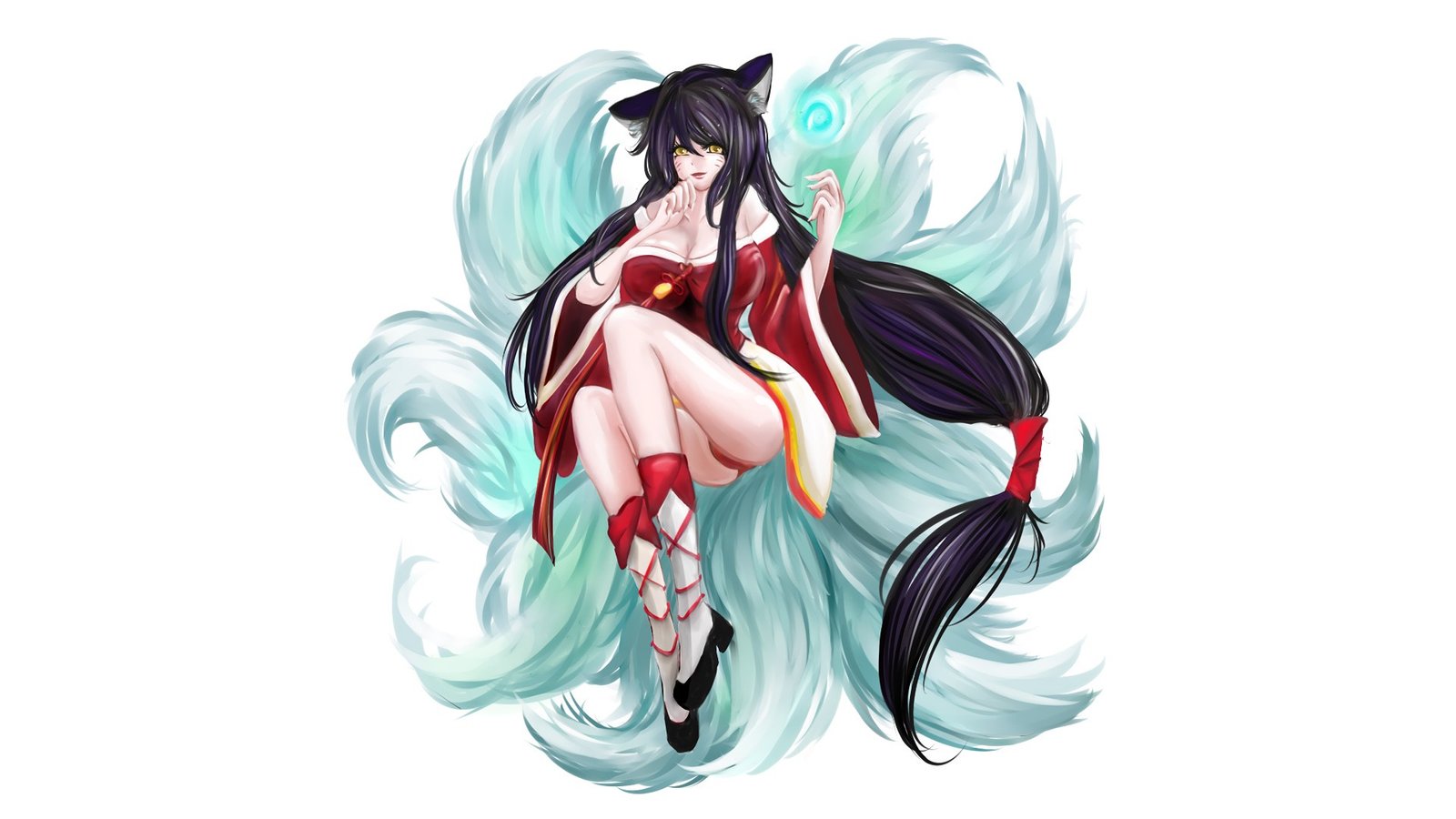 Ahri by もみ♥momi League of Legends Fan Art Artwork Wallpaper lol