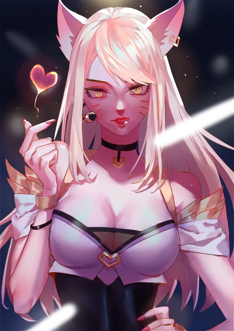 K/DA Ahri by LengYou HD Wallpaper Background Fan Art Artwork League of Legends lol