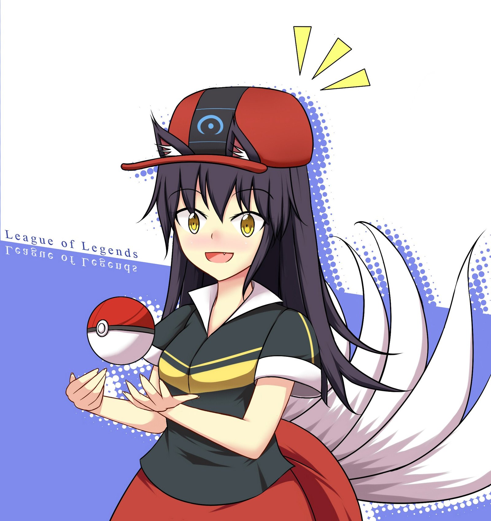 Pokémon Trainer Ahri by 奈櫻 (6) League of Legends Artwork Wallpaper lol Fan Art