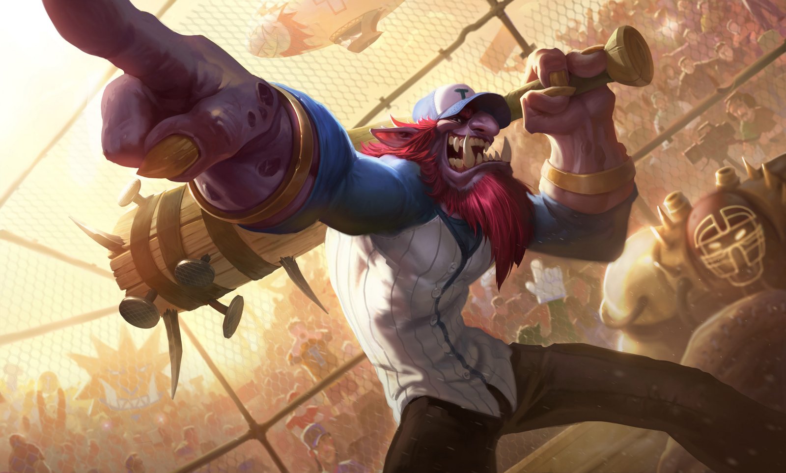 Lil' Slugger Trundle Splash Art HD 4k Wallpaper Background Official Art Artwork League of Legends lol