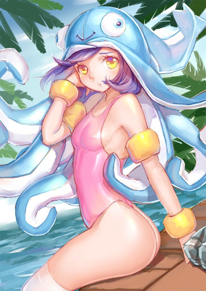 Pool Party Lulu by 风待HR HD Wallpaper Fan Art Artwork League of Legends lol