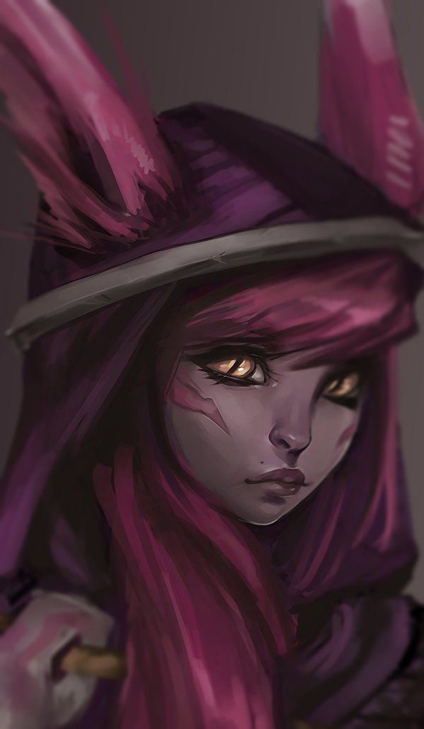 Xayah Portrait by cyanivy HD Wallpaper Fan Art Artwork League of Legends lol
