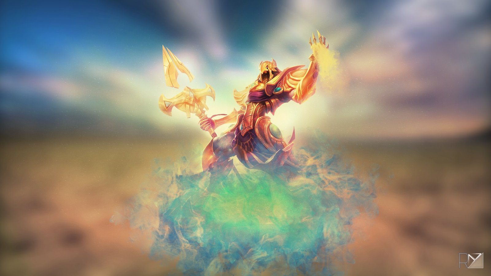 Azir by ruanes97 (3) HD Wallpaper Artwork Fan Art League of Legends lol