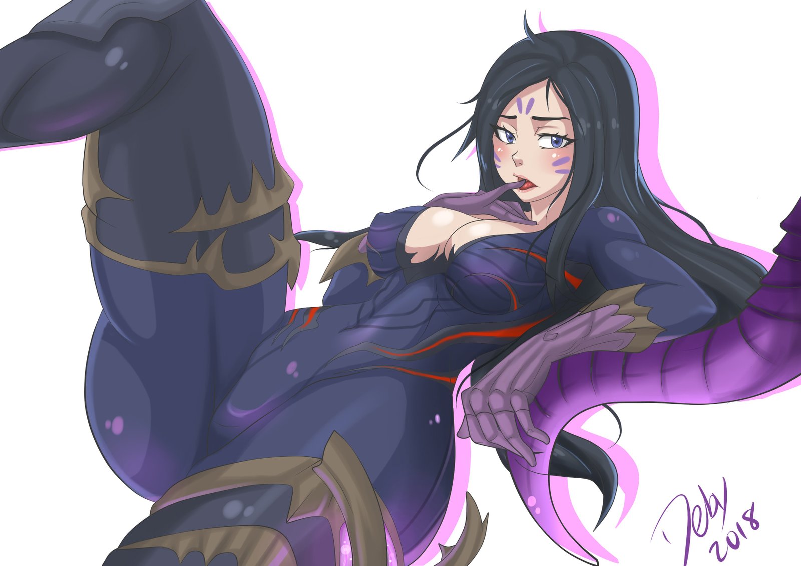 Kai'Sa by KitsuneArts34 HD Wallpaper Background Fan Art Artwork League of Legends lol