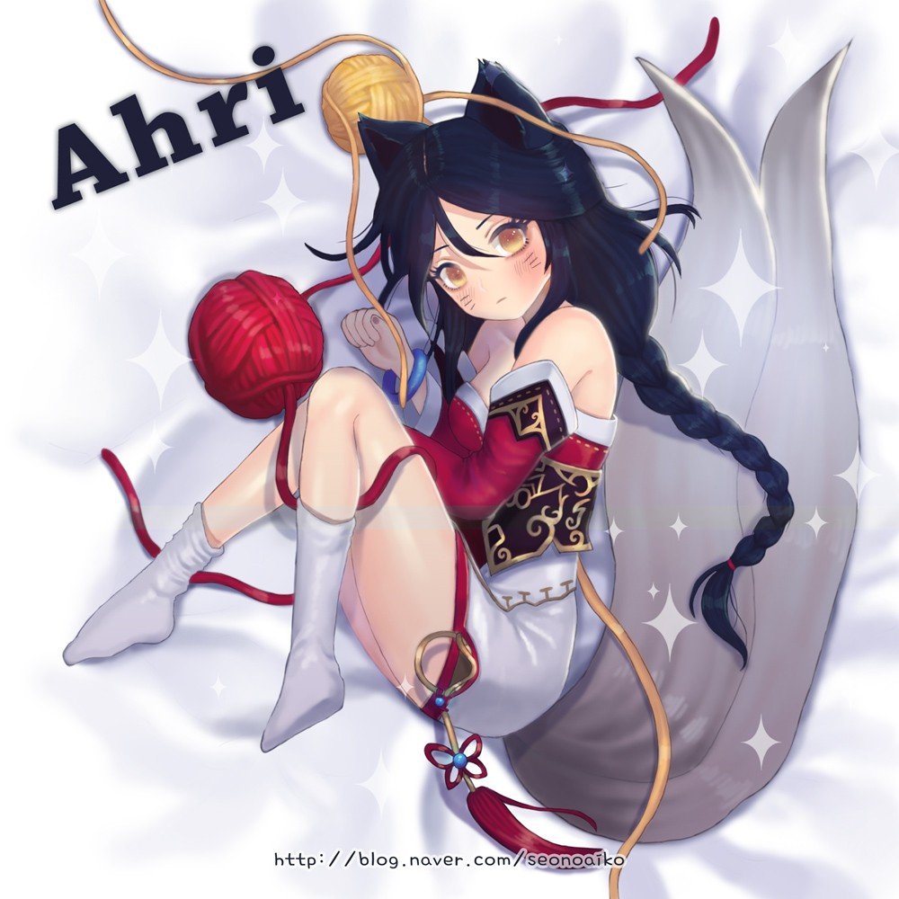 Ahri by Dohwa (4) League of Legends Artwork Wallpaper lol Fan Art