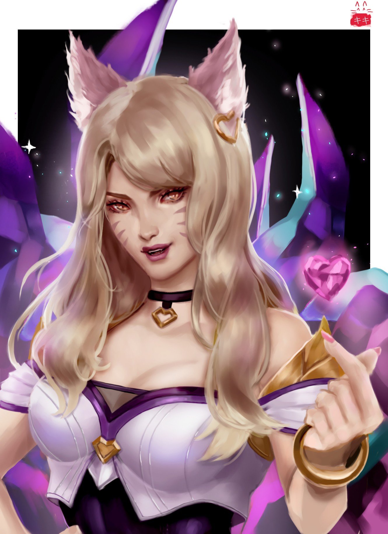 K/DA Ahri by Ki キキ HD Wallpaper Background Fan Art Artwork League of Legends lol