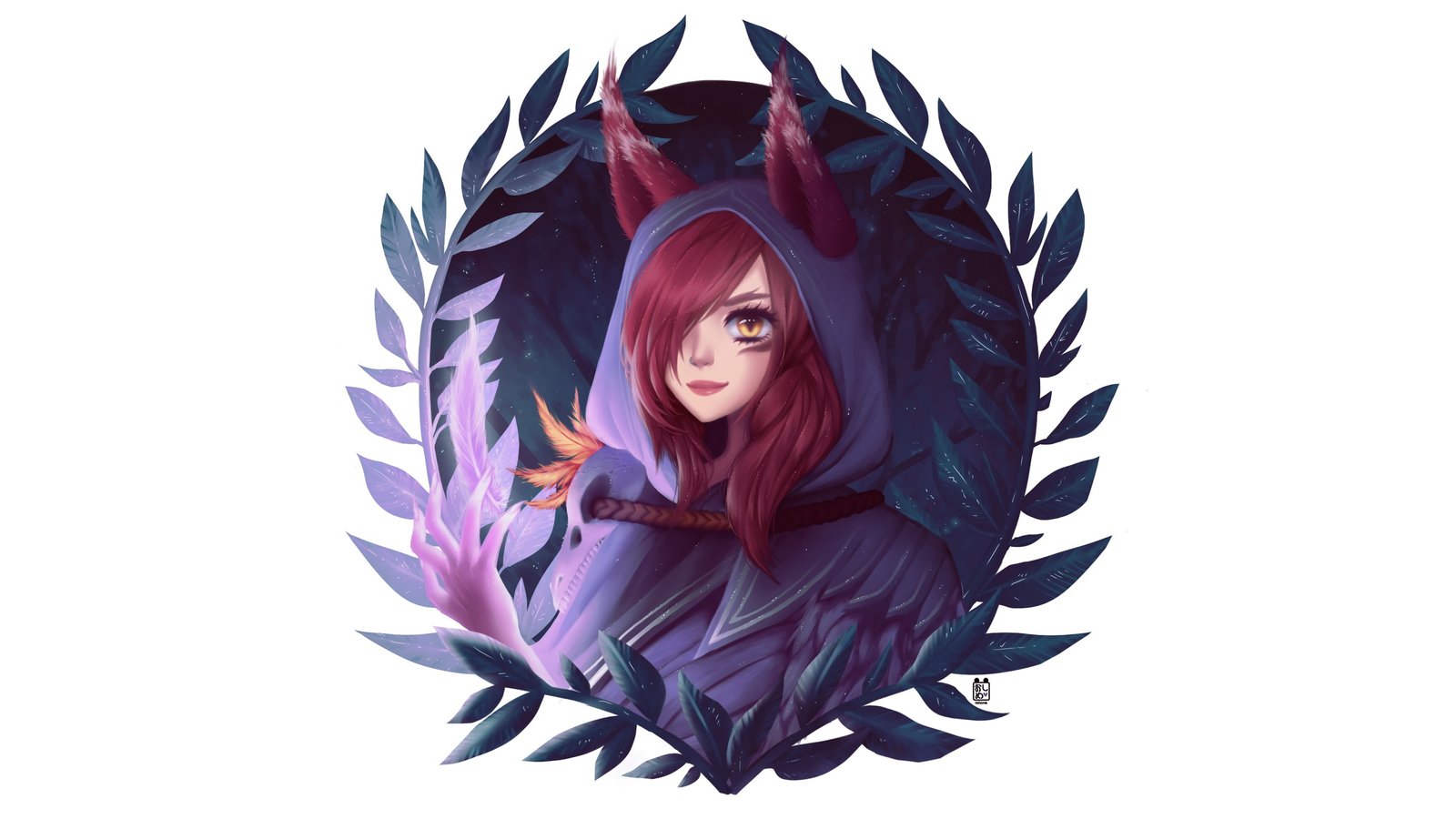 Xayah by oshime HD Wallpaper Fan Art Artwork League of Legends lol