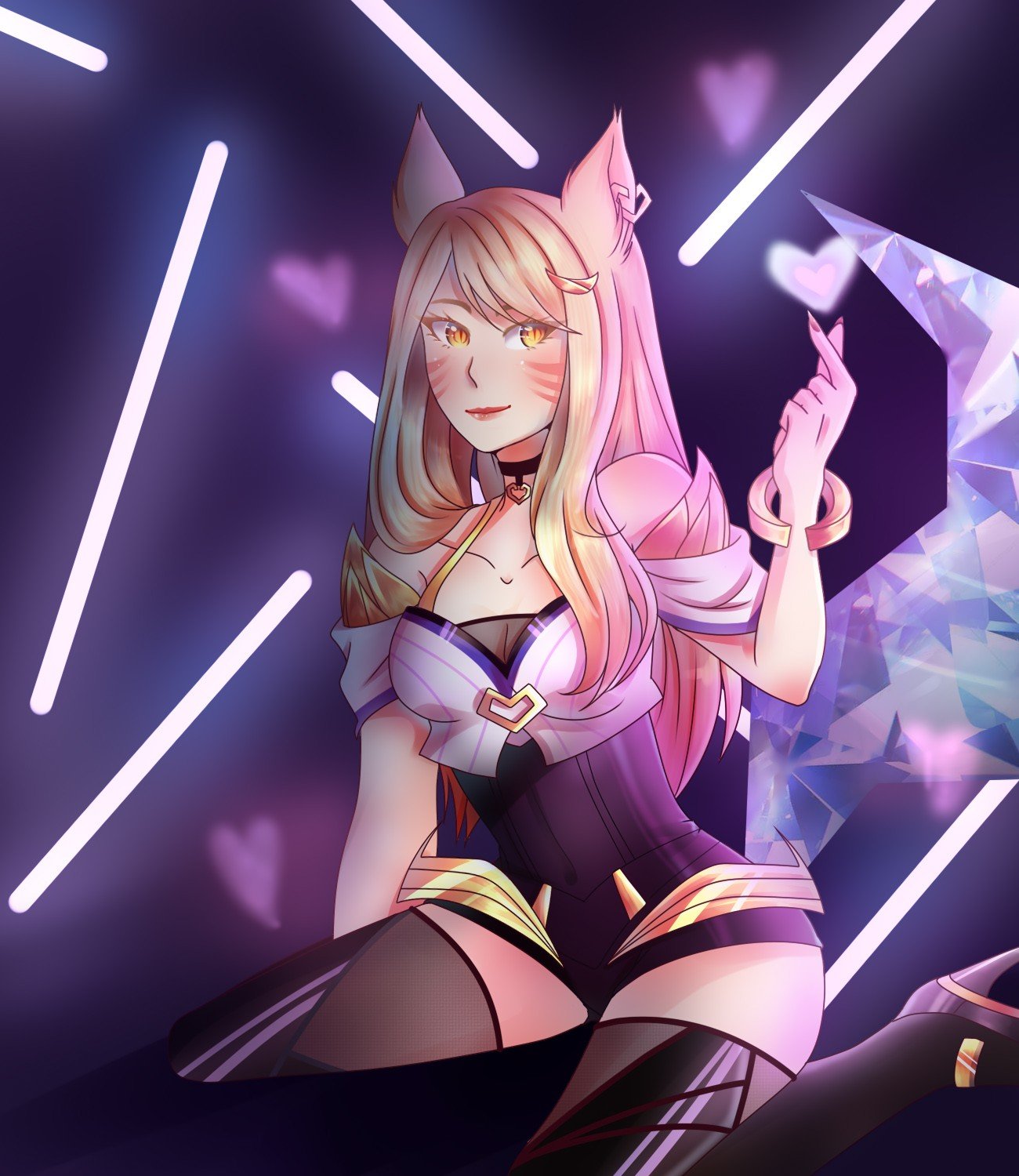 K Da Ahri Wallpapers Fan Arts League Of Legends Lol Stats