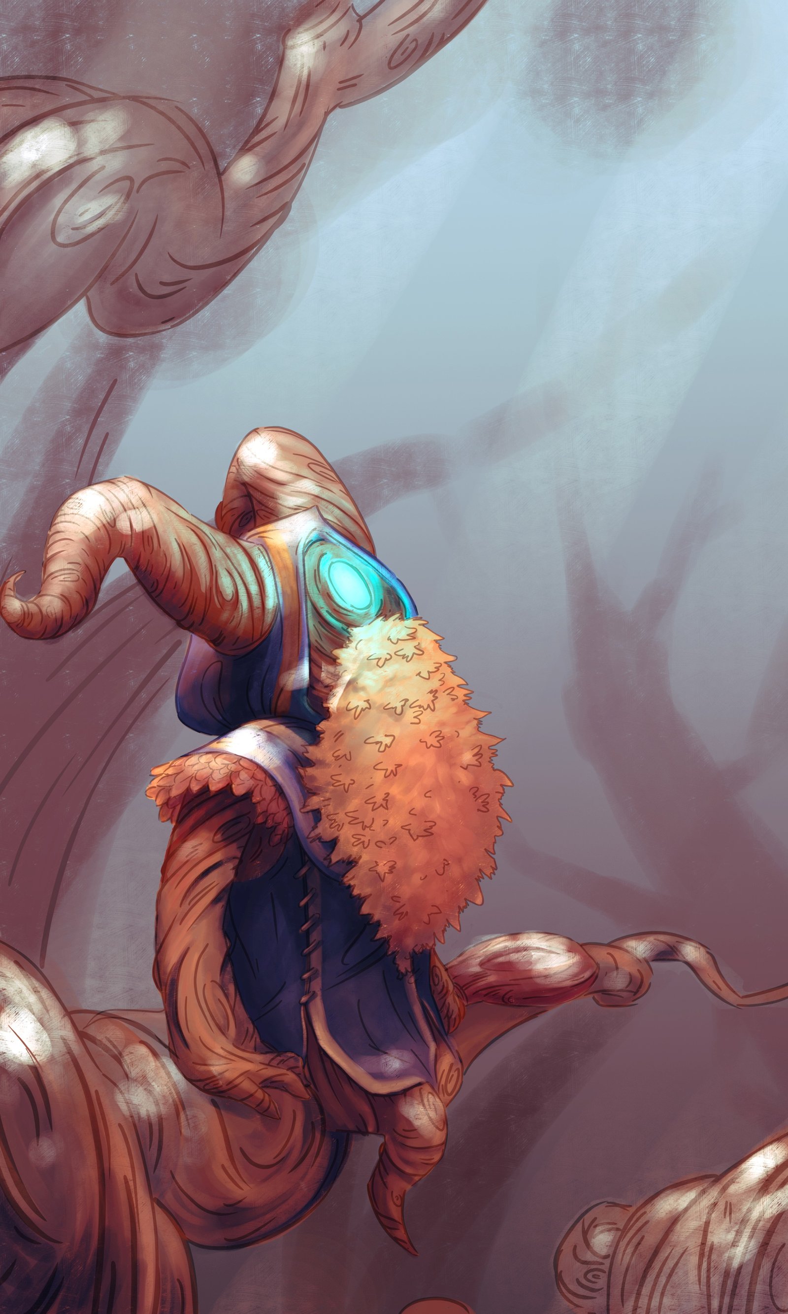 Elderwood Bard by Katinae-Chivers HD Wallpaper Artwork Fan Art League of Legends lol