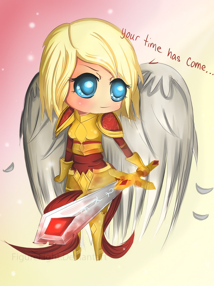 Chibi Kayle by FigureEight HD Wallpaper Fan Art Artwork League of Legends lol