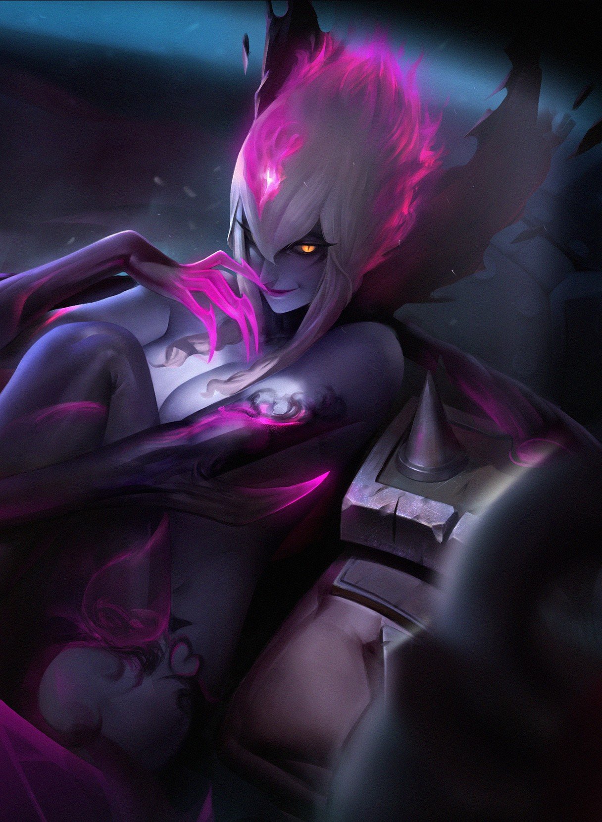 Evelynn Rework by 불타는연필심 HD Wallpaper Background Fan Art Artwork League of Legends lol