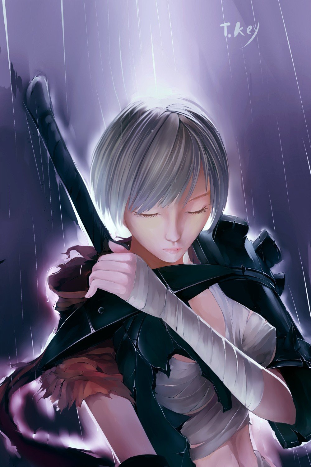 Riven by fakerX HD Wallpaper Fan Art Artwork League of Legends lol